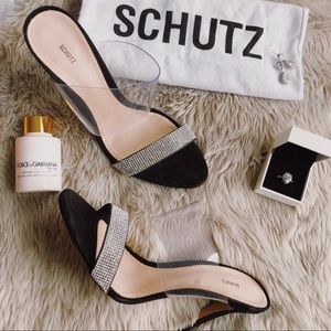 Schutz Transparent Heel Like NEW